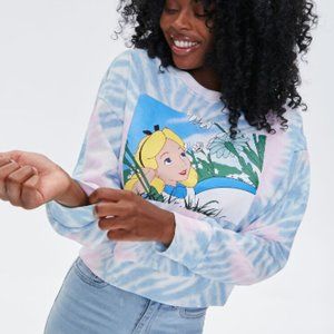 Alice in Wonderland Graphic Pullover Sweatshirt S